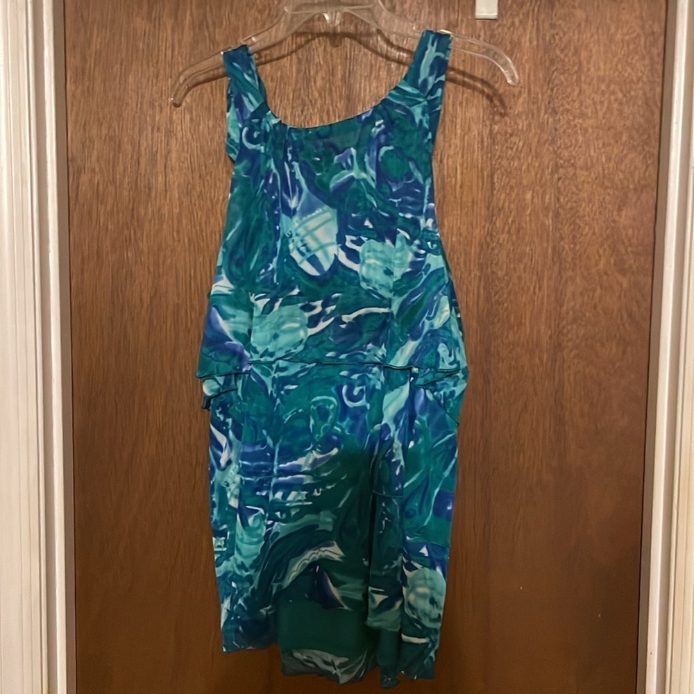 INC chiffon tiered layered strappy top​​​ - Picture 3 of 4